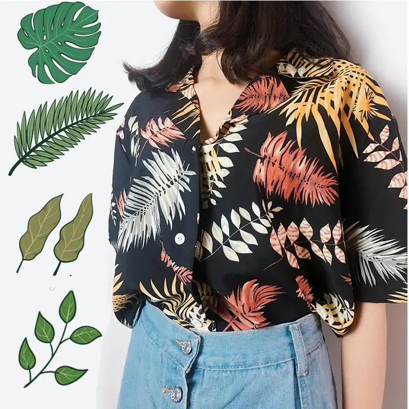 Топы И Футболки Frauen Sommer Lose Halbe hulse Bluse футболки Neu olo 2019|Футболки-поло| |