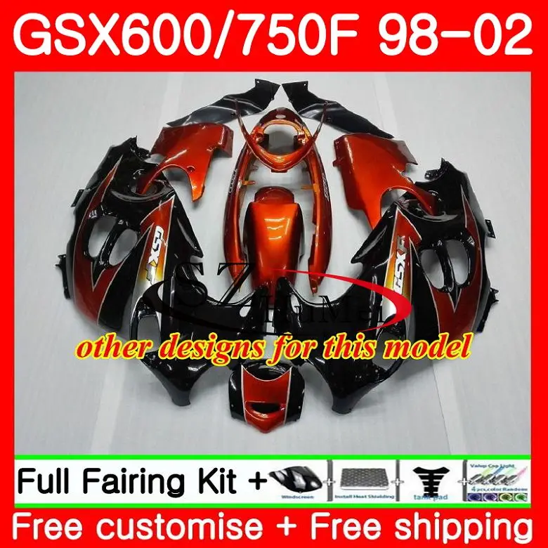 Корпус для SUZUKI KATANA GSX600F GSXF 600 750 белый красный 28SH18 GSXF600 98 99 00 01 02 GSXF750 1998 1999 2000 2001 2002