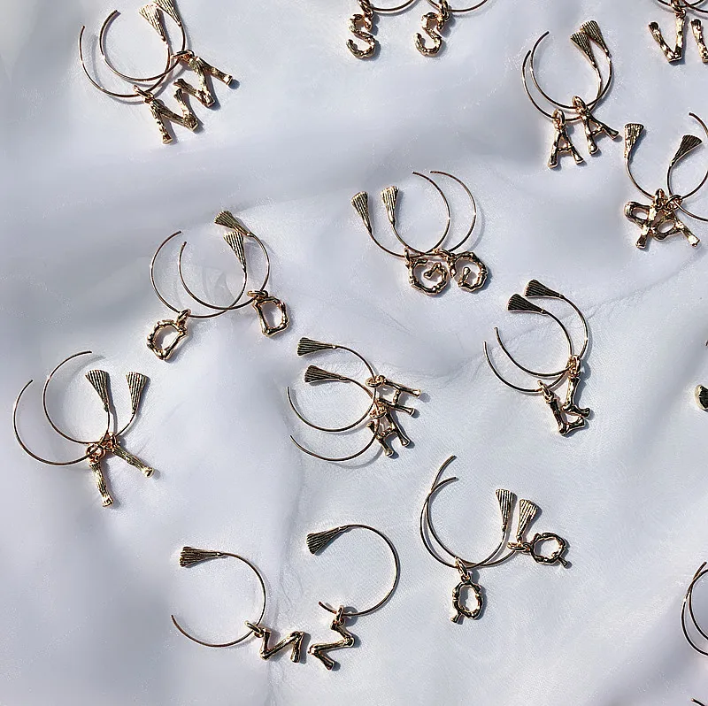 2018 новые серьги-подвески с надписью популярные модные эффектные Подвесные