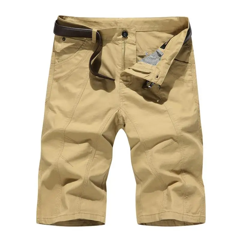 

Nice New Fashion Men Casual Baggy Shorts Pockets Cargo Shorts Solid Trousers High Sales For Summer Pantalon Homme #AA