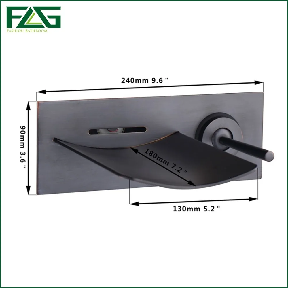 FLG светодиодный смеситель для ванной комнаты меняющий цвет водопад настенный