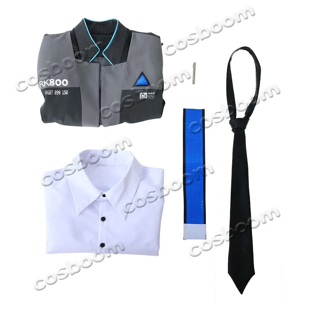 COSBOOM Detroit: костюм человека для косплея мужская куртка RK800 Коннор взрослых игровой