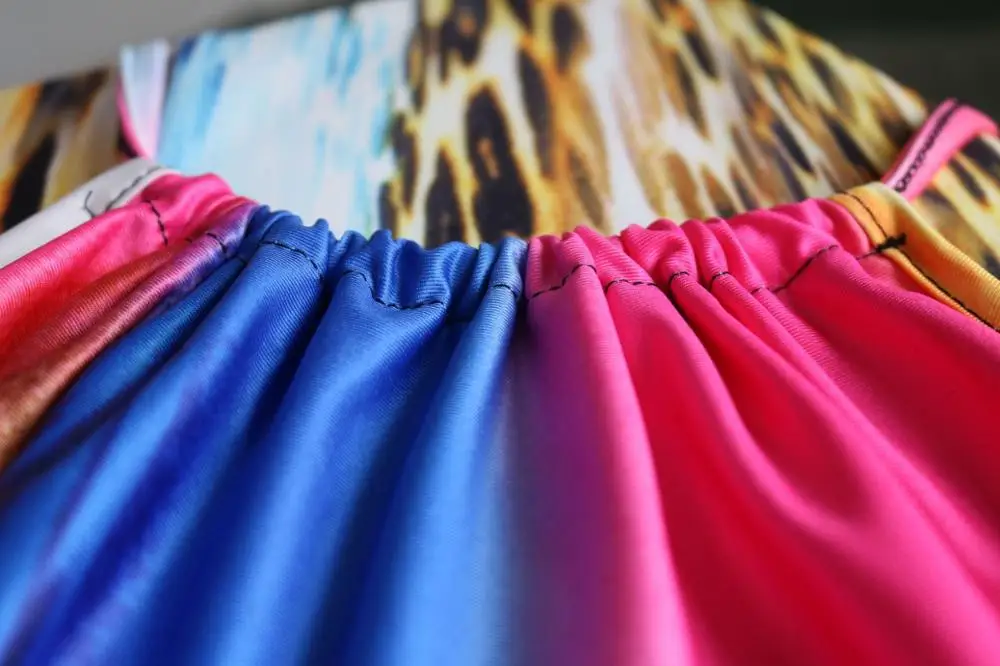 Сексуальная мода Леопардовый принт Холтер без рукавов бретелек ремень женские