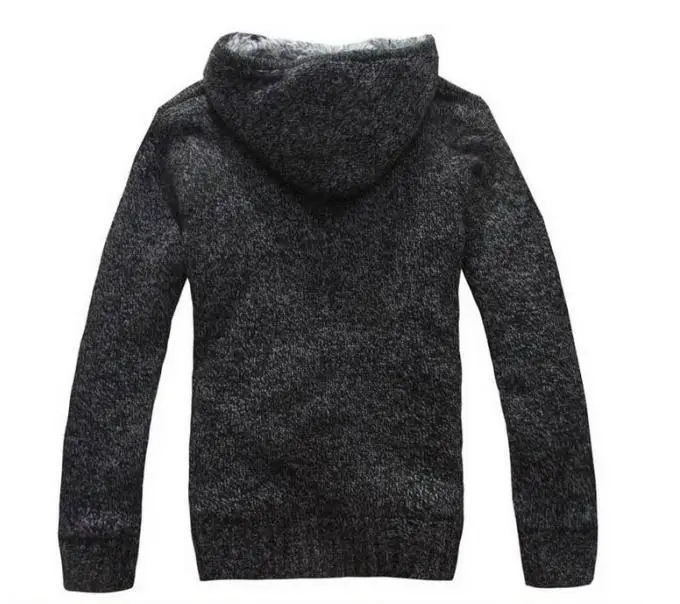 В наличии! Мужской свитер с капюшоном на хлопковой подкладке | Мужская одежда