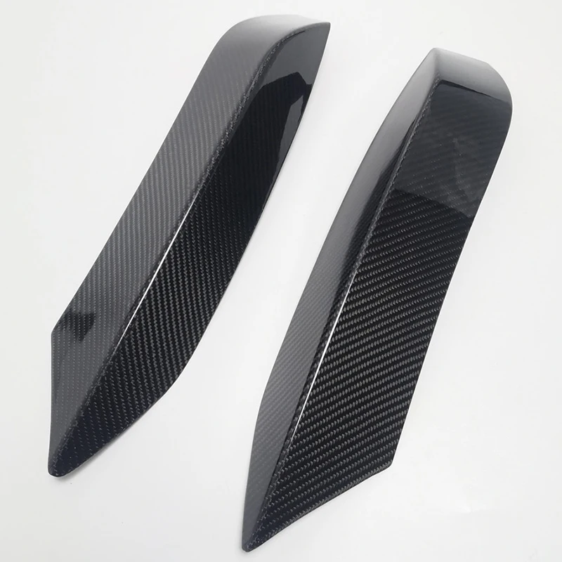 Углеродное волокно передний бампер противотуманные фары Угловые разветвители