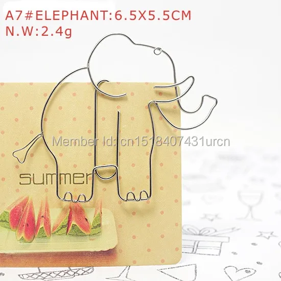 

A7 ELEPHANT PAPER/NOTE CLIP PRACTICAL/NOVELTY/CREATIVE STAINLESS HAND-MADE ART CRAFTS WEDDING&BIRTHDAY&HOME&OFFICE&GIFT&PRESENT