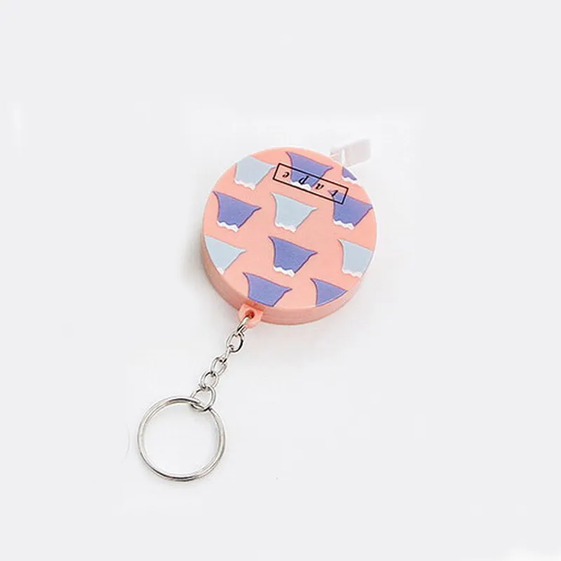 1 шт. Корея канцелярские Карамельный цвет Клейкие ленты измерить брелок