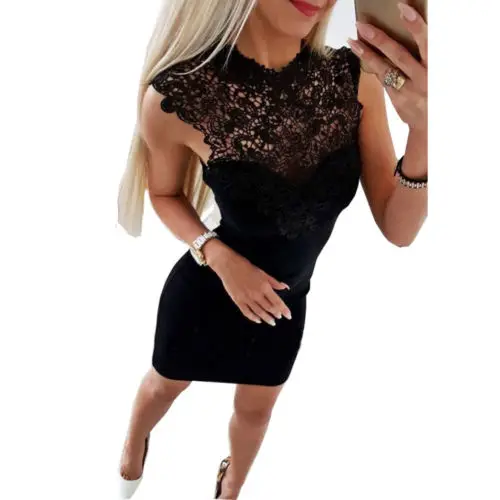 Женское сексуальное кружевное Бандажное облегающее платье Клубная одежда