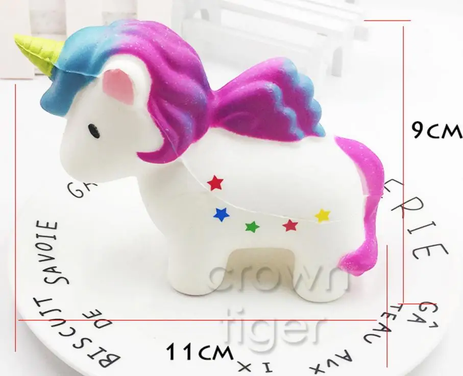 unicorn2 Jumbo Pikachu мягкая галактика медленно поднимающаяся мультяшная кукла сжимающая антистрессовые игрушки хлеб игрушка для снятия стресса для детей - Цвет: unicorn2