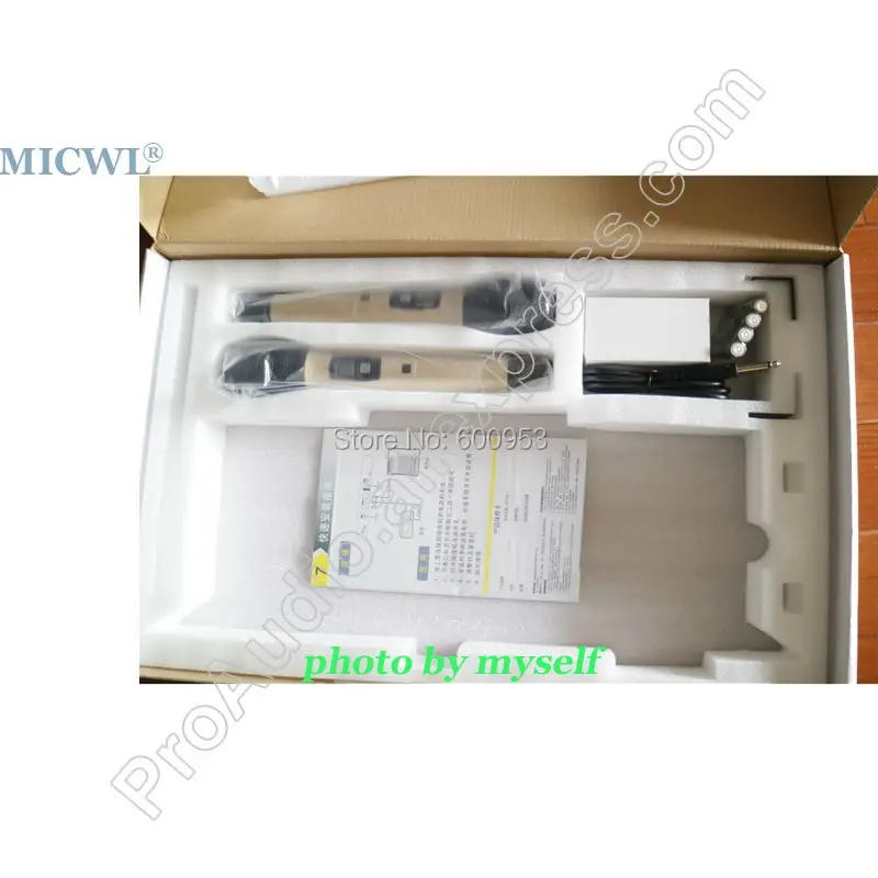 Бесплатная доставка микрофон MICWL 200 каналов золотистого цвета Ручной