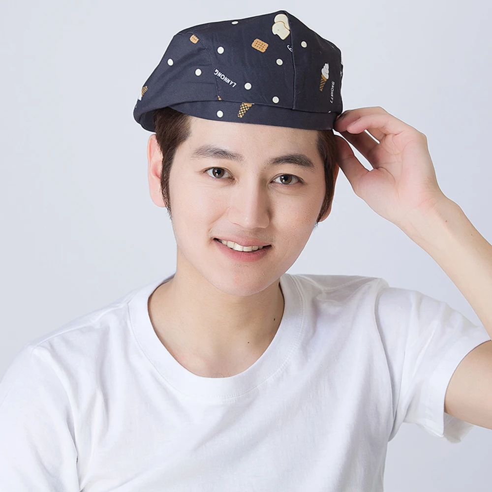 

VIAOLI High quality Cafe Bar Waiter Beret Restaurant Kitchen Workwear Baking Caps Men Women Breathable Forward Caps chef hats