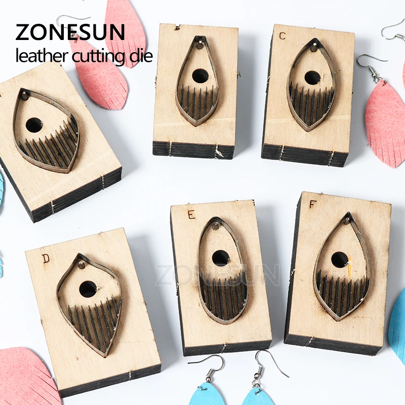 ZONESUN инструмент для изготовления кожаных сережек и кисточек изделий ручной