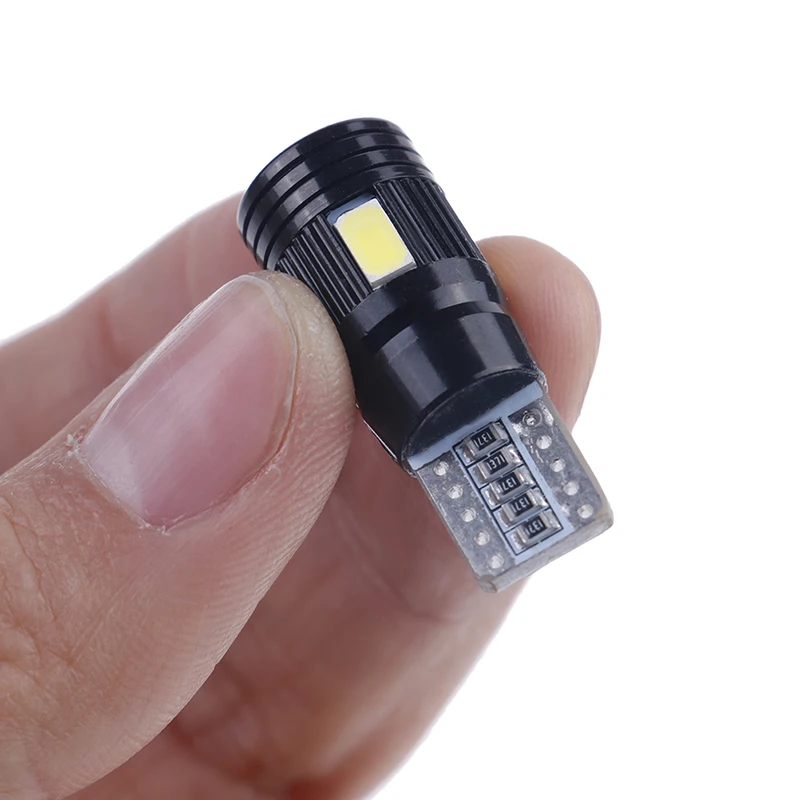 2 шт. T10 светодиодный светильник 5730 6SMD ошибок 12V светодиодные W5W 168 194 объектив 6000K