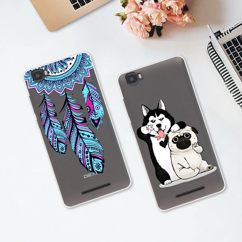 For Dexp Ixion El450 Force 5.0 Inch Phone Case Soft TPU Silicone Cover Protective Printed Fundas |