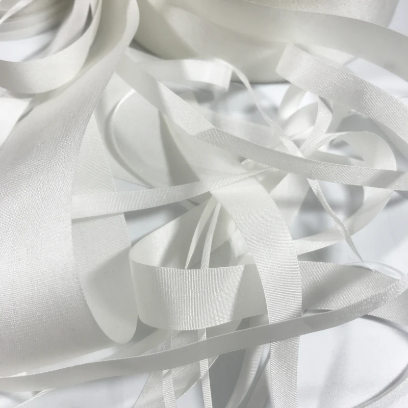 

White Genuine undyed white pure silk thick taffeta plain silk ribbon in size 4/7/10/13/15/17/20/22/25/32/38/50mm free shipping