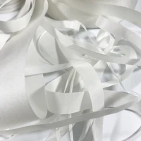 white genuine undyed white pure silk thick taffeta plain silk ribbon in size 4710131517202225323850mm free shipping
