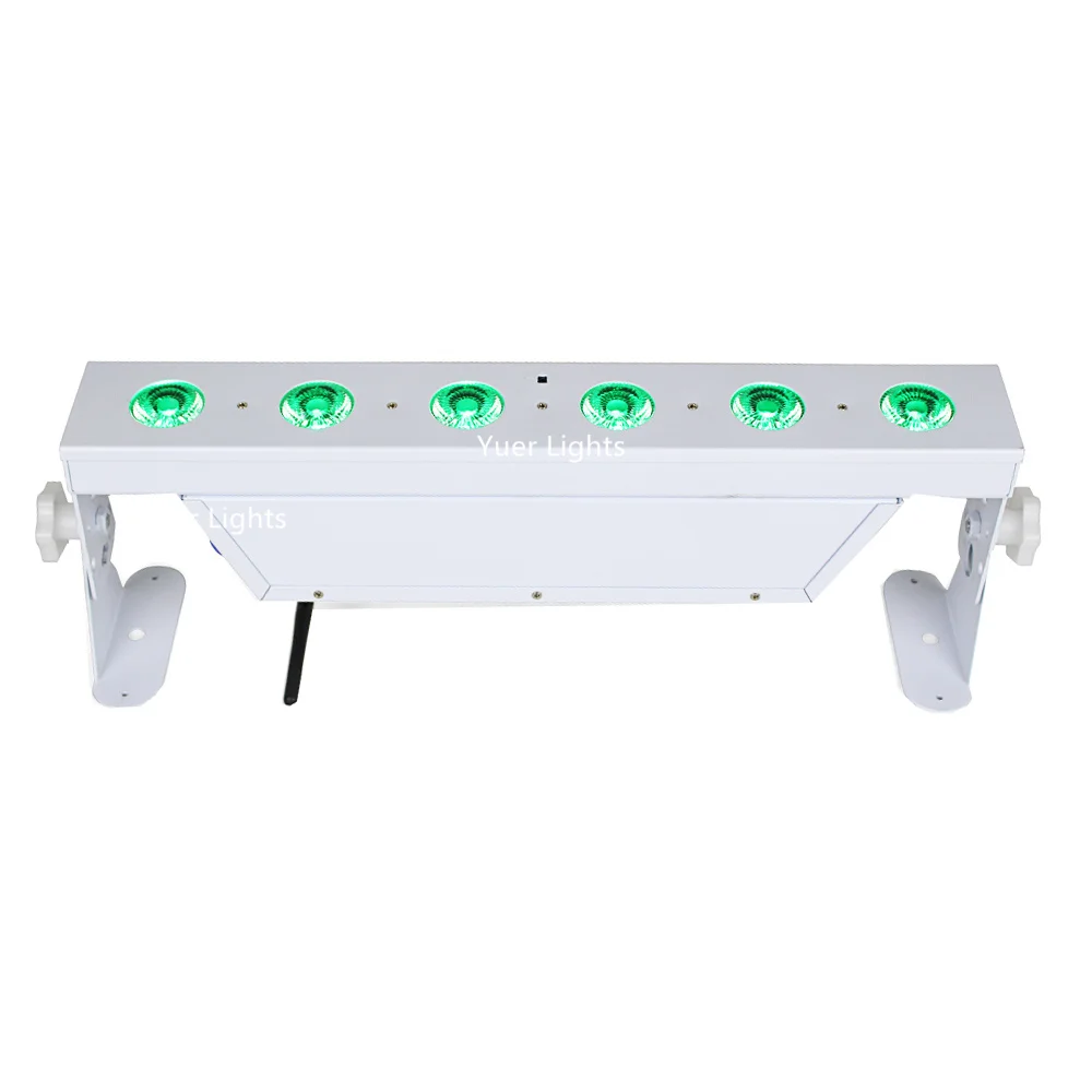 Новый дизайн белый корпус 6X18W 6IN1 беспроводной аккумулятор светодиодные