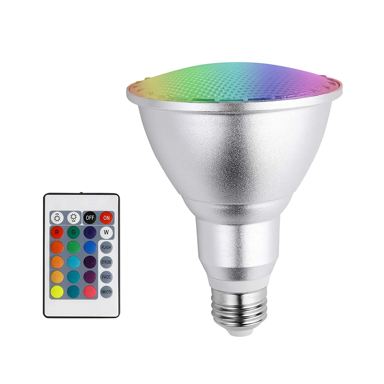 Светодиодный светильник E27 10 Вт PAR30 RGB с регулируемой яркостью Точечный 16 цветов