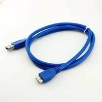 10pcs 3ft1m usb 3 0 a male to micro usb b male male data sync transfer charger cable for external hard drive disk hdd blue