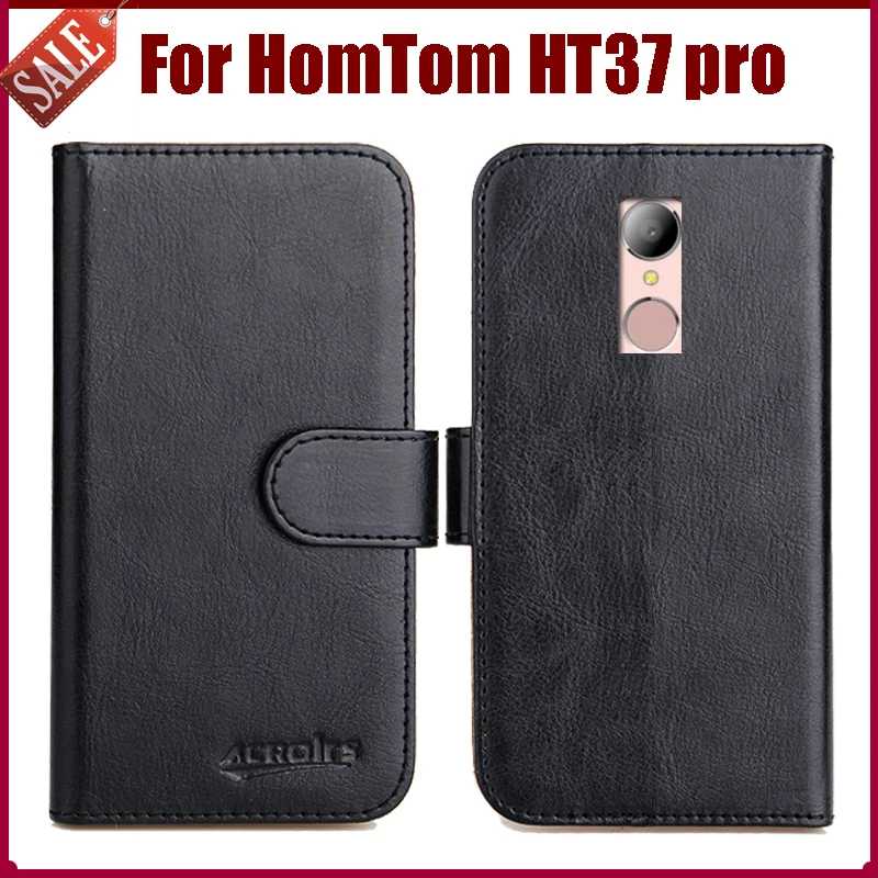 

Hot Sale! HomTom HT37 pro Case New Arrival 6 Colors High Quality Flip Leather Protective Phone Cover For HomTom HT37 pro Case