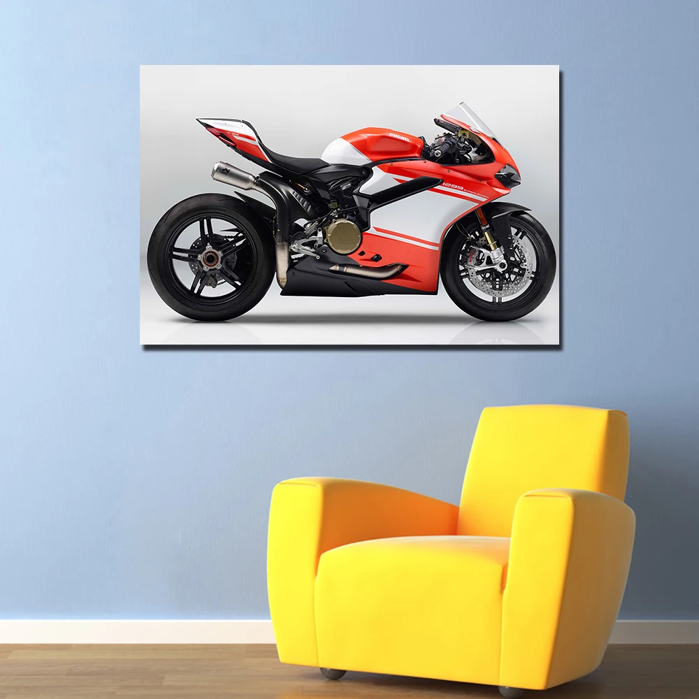 Ducati 1299 супер мотоцикл холст картина настенные художественные фотографии для