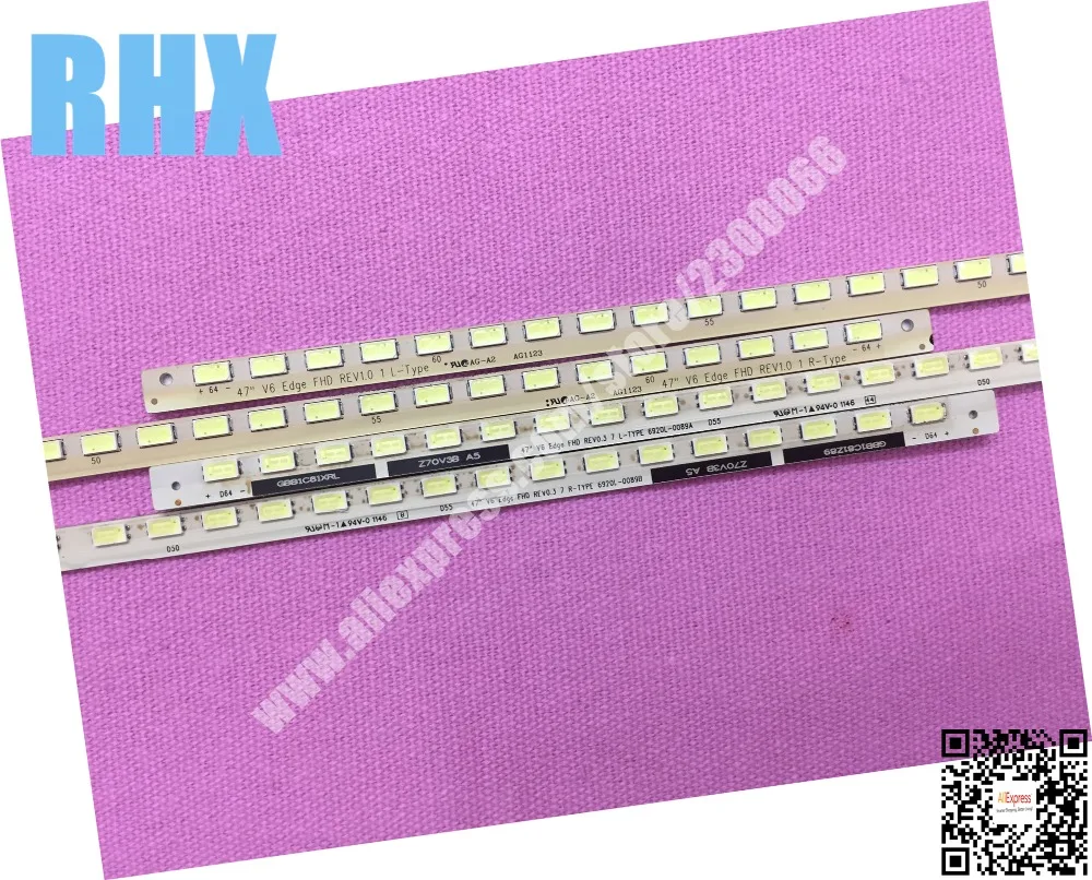 Светодиодная лампа для ЖК телевизора LC470EUN 3660L 0369A 6920L 0089A 0089B 1 шт. = 64LED 609 мм комплект
