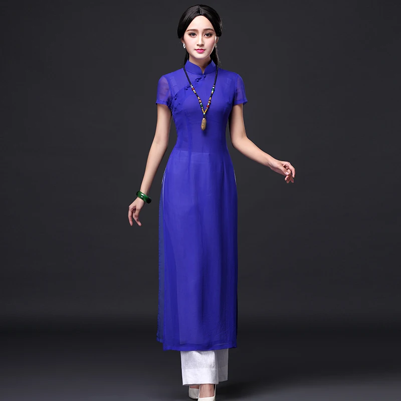 Брюки женские шифоновые с широкими штанинами и воротником-стойкой | Тематическая