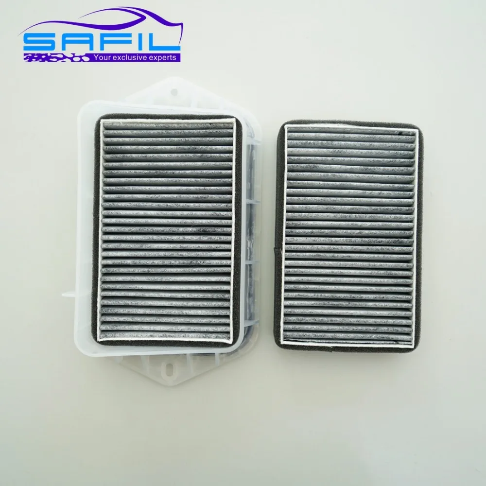 Фильтр салона с 2 отверстиями для Vw Sagitar CC Passat Magotan Golf Tiguan Touran audi Skoda Octavia внешний воздушный фильтр# FT100