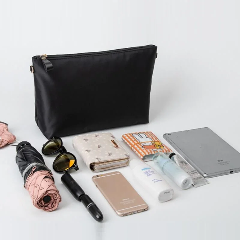 Сумка Органайзер нейлоновая черная с карманами на молнии|bag insert organizer|bag insertorganizador