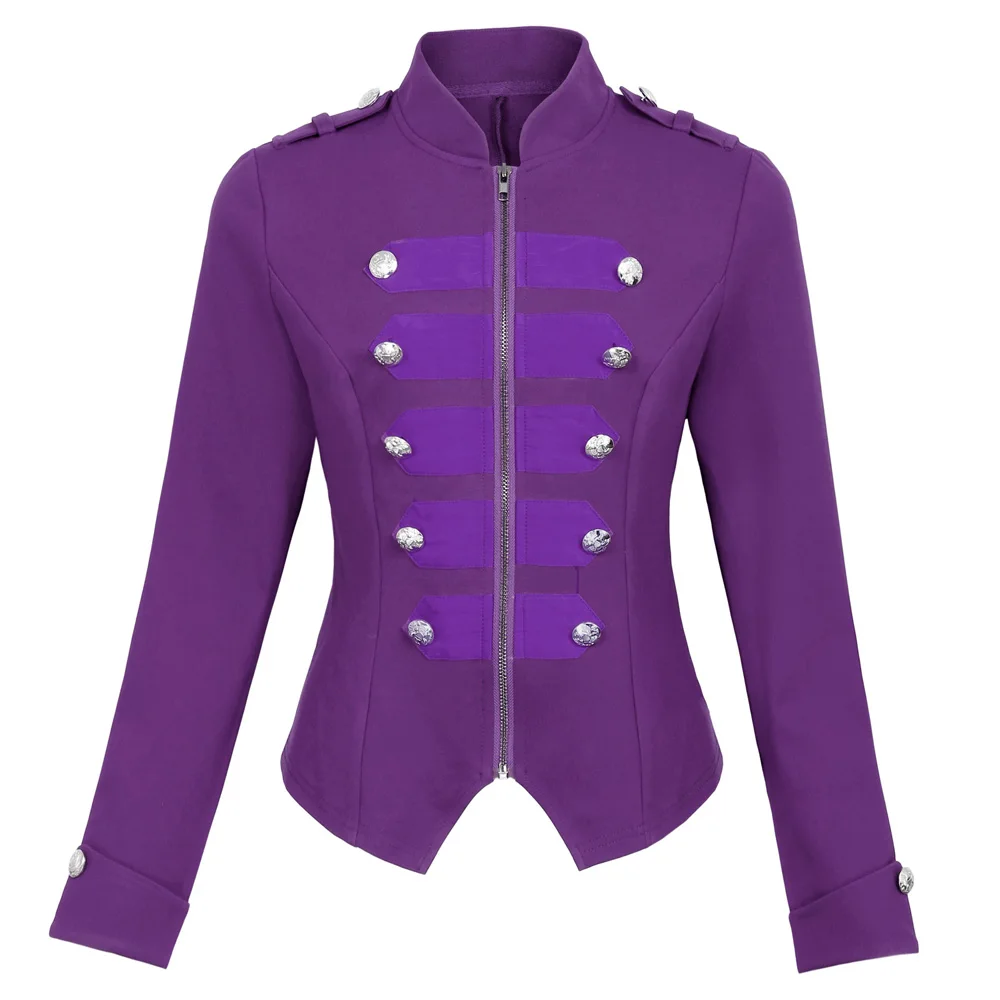 Декорированное Женское пальто топы куртка верхняя одежда модная женская военная