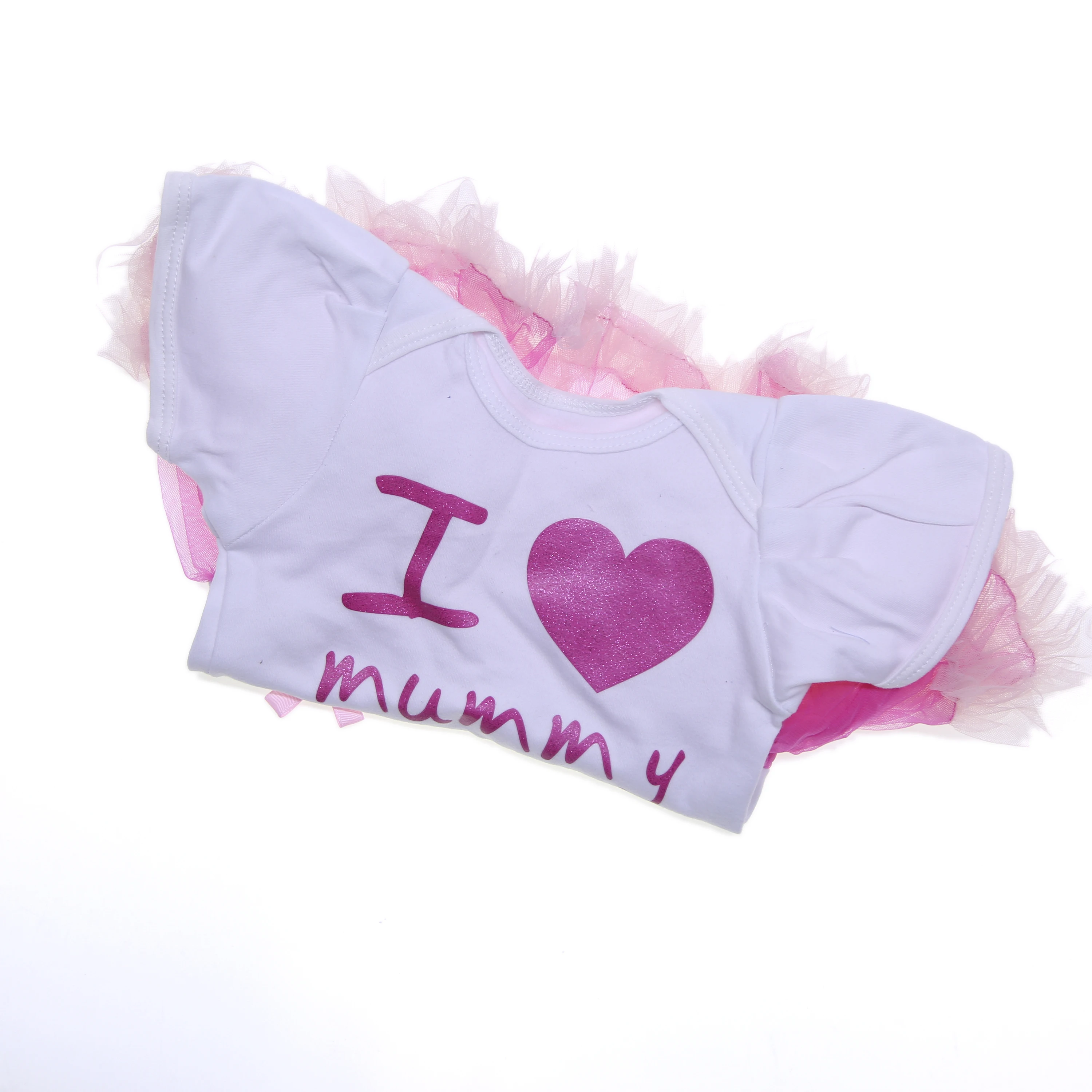 Милое платье для куклы KEIUMI с мультяшным сердцем костюм реборн 22 23 дюйма комплекты