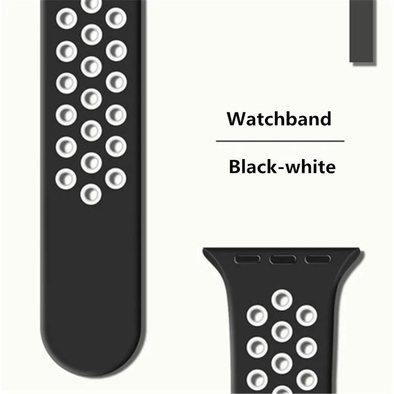 black-white NO-BORDERS, 42 мм, S226, умный браслет, кремнеземный ремешок, ремешок, цветной, S226, умные часы, аксессуары, ремешок для мужчин, wo, сменный ремешок - Цвет: black-white
