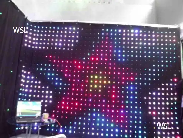 3*8 м P18 сценический светодиодный видео занавес экран DJ декорация DMX контроллер