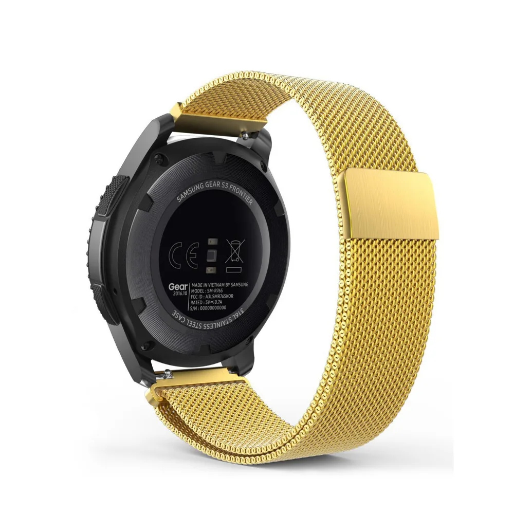 Нержавеющая сталь band для samsung gear s3 frontier/классический ремешок часов Миланская