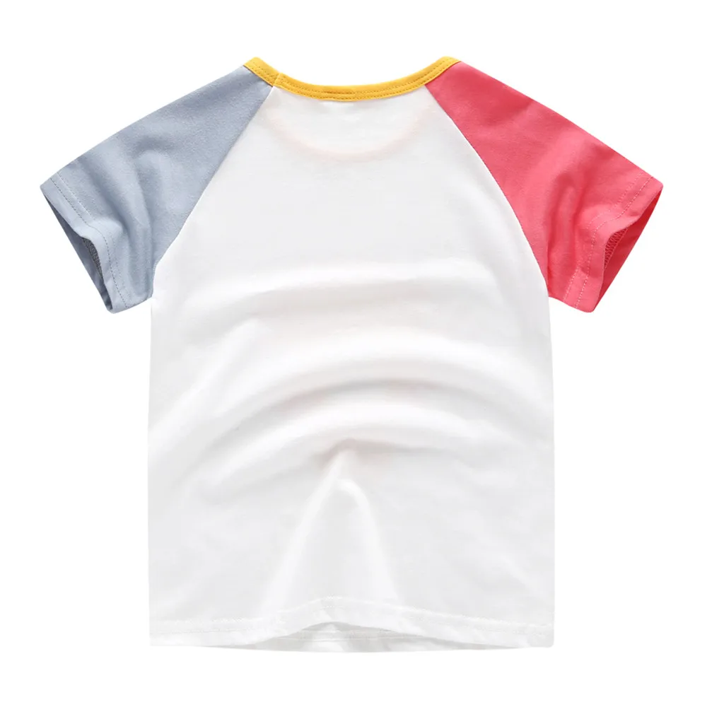 Детские футболки для мальчиков и девочек летние хлопковые с коротким рукавом