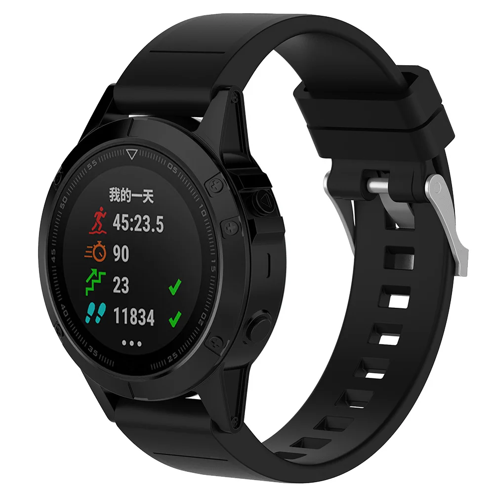 Сменный ремешок для Garmin Fenix 5S 22 мм силиконовый Smartwatch Браслет из нержавеющей стали