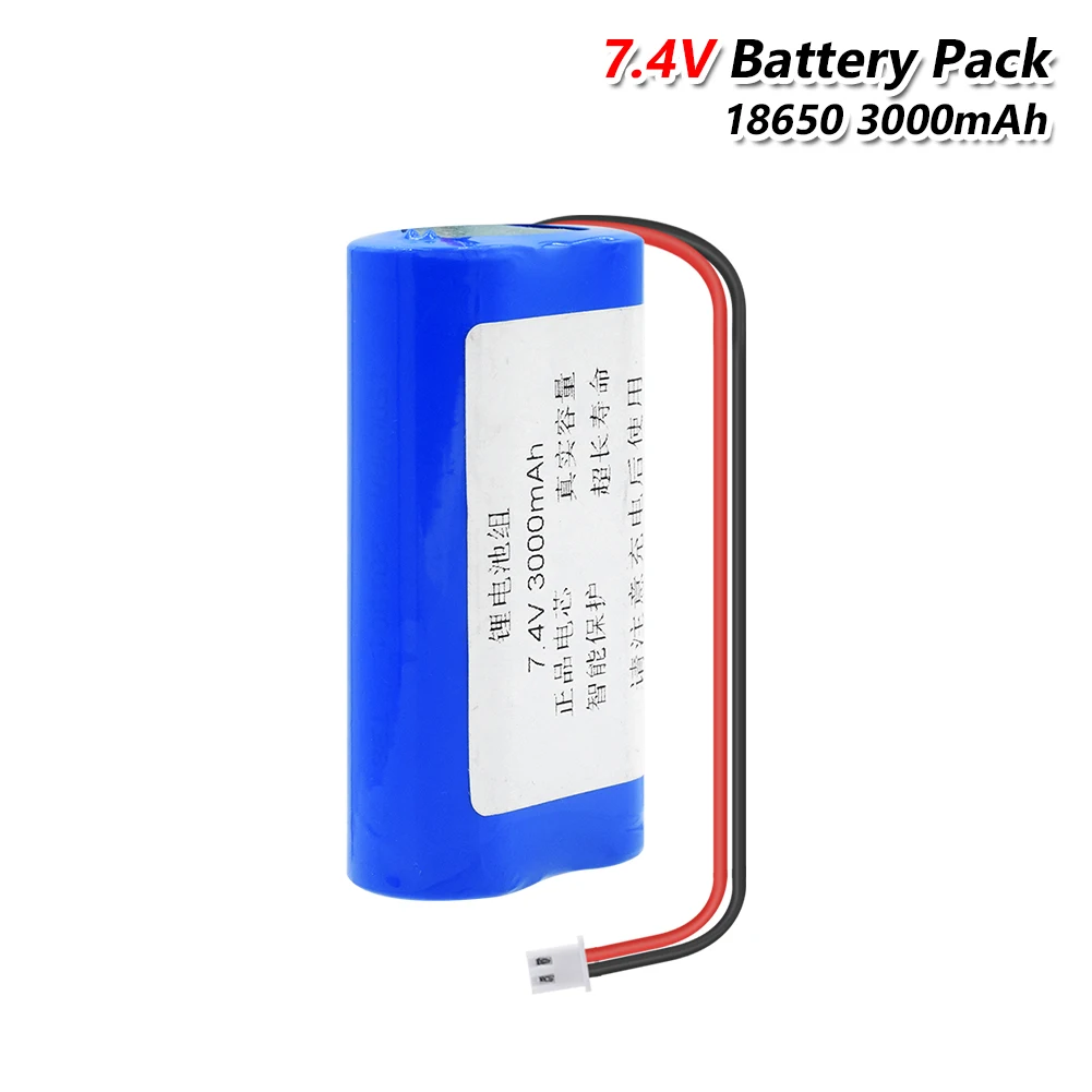YCDC 7.2 V / 7.4 V 18650 lithium battery 3000mAh Rechargeable battery pack With XH Plug For LED Light speaker protection board