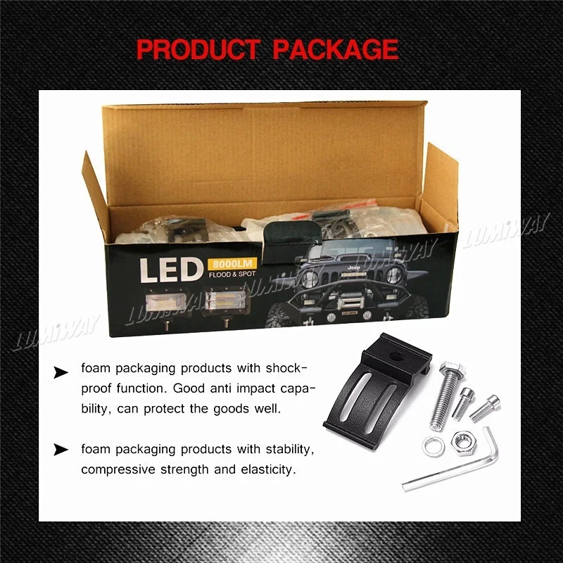 Со светом 72 Вт 5 дюймов Led рабочий свет 12 V 24 пятно света потока 8000Lm для автомобилей