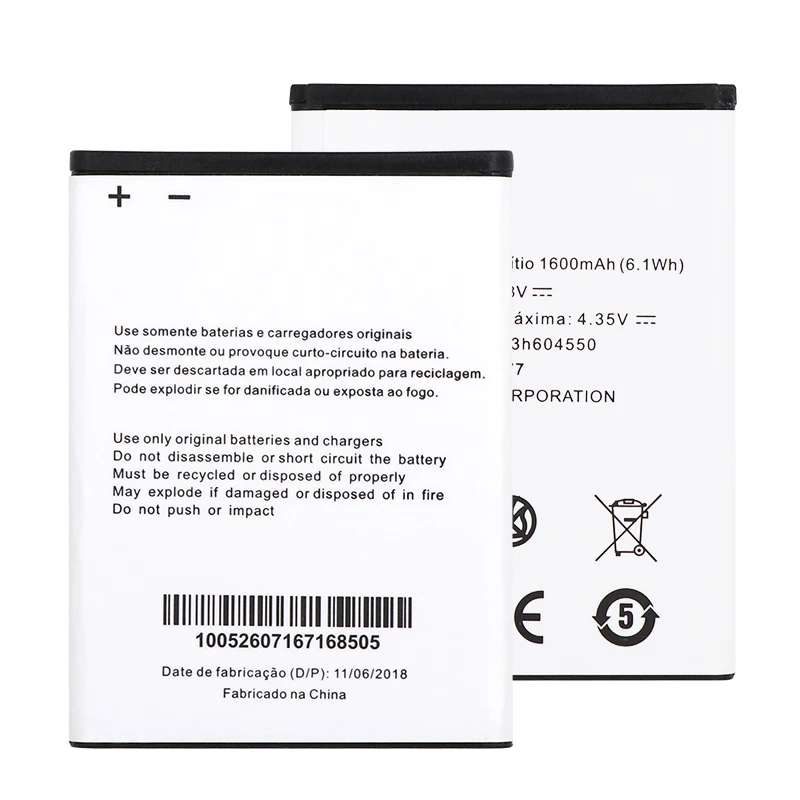 3.8V 1600mAh Li3816T43P3h604550 battery For ZTE Blade A410 phone Replacement Batteries Bateria | Мобильные телефоны и