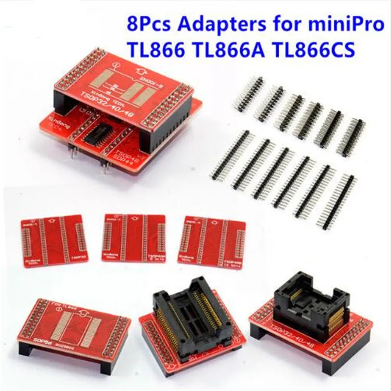 

Original Adapters MiniPro TL866 Universal Programmer TSOP32 TSOP40 TSOP48 SOP44 SOP56 Sockets TL866A TL866CS Free Shipping