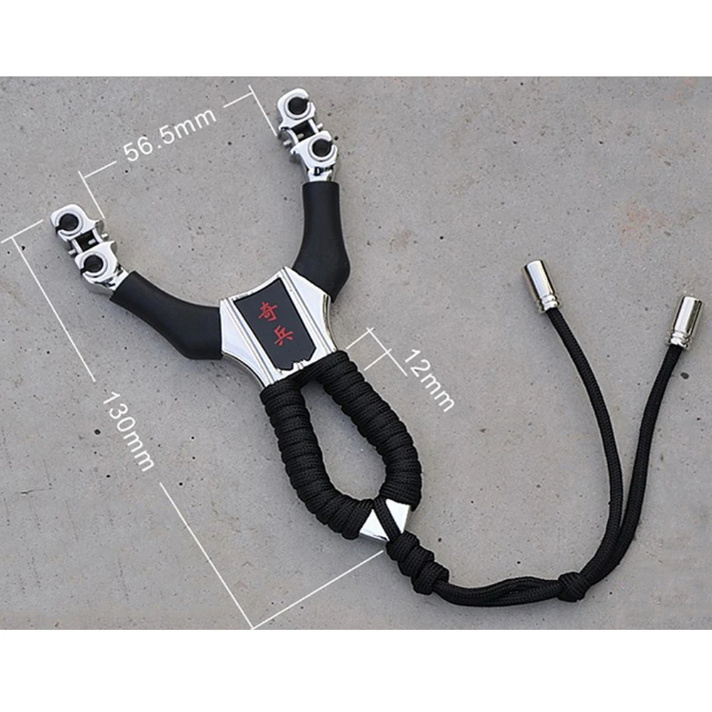 Slingshot in Stainless Steel with 5.0mm Balls Catapult and Copper Sleeve Treatment fit Outdoor Shoting Hunting Activity | Спорт и