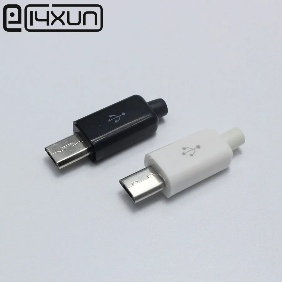 10 шт./лот Micro USB 5-контактная штепсельная вилка сварного типа USB-разъем для зарядки
