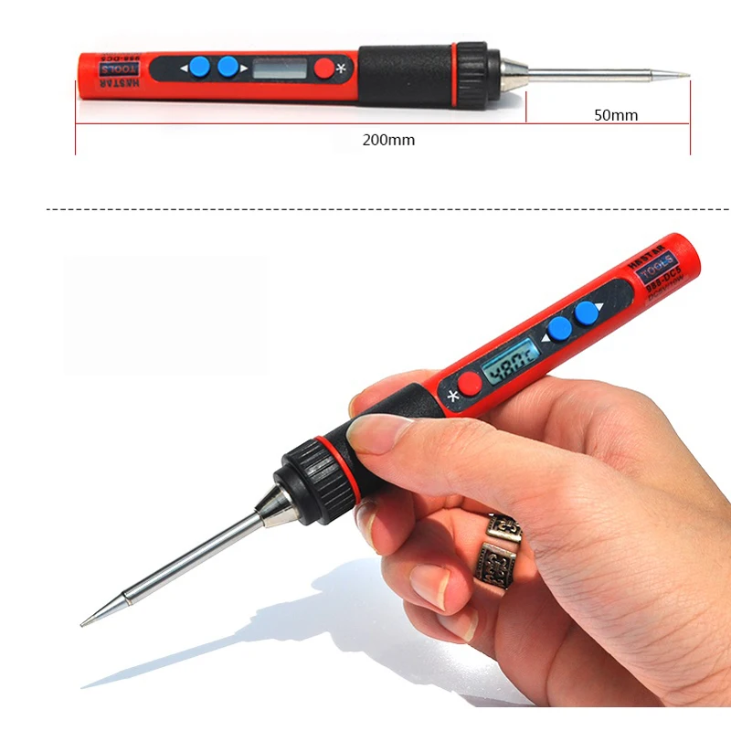 

10W Digital Thermostat Adjustable Lead-free Electric USB Powered Soldering Iron SuitableFor Lead-free Process Technology