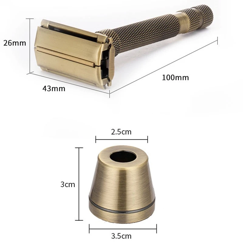 Мужская бритва с 7 регулируемыми зубцами классические безопасные бритвенные