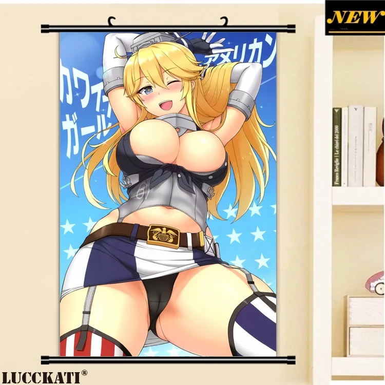 40X60 см флотская коллекция iowa Сексуальная loli teaching мультфильм аниме Настенная
