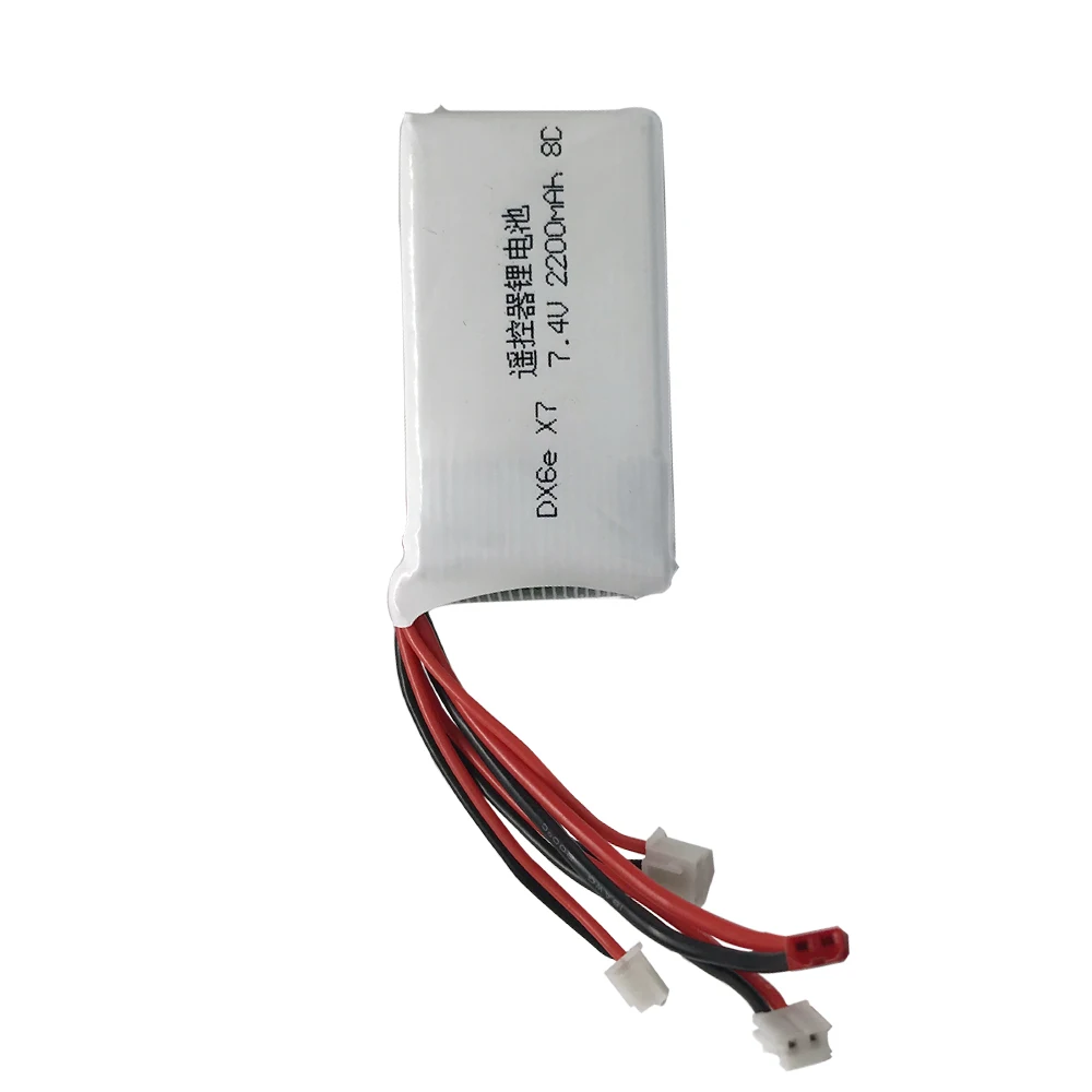 Аккумуляторная батарея Lipo 7 4 V 2S 2200mAh для Тараниса Q X7 DX6e DX6 передатчик пульт