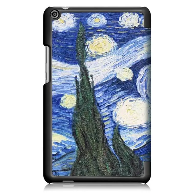 Чехол для планшета huawei Media Pad T3 8,0, однотонный тонкий Чехол-подставка, флип-чехол с принтом из искусственной кожи, Магнитный смарт-чехол для T3 8 дюймов