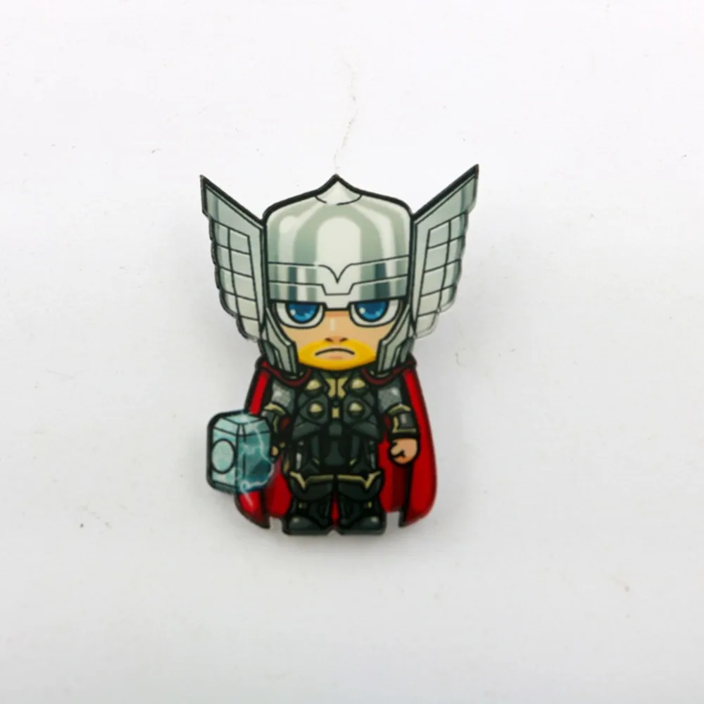 Значки Marvel брошь «Мститель» шпильки Тор Pin фильм завершающей ювелирные Железный человек Капитан Америка "Человек-паук" броши для Для женщин Для мужчин подарок