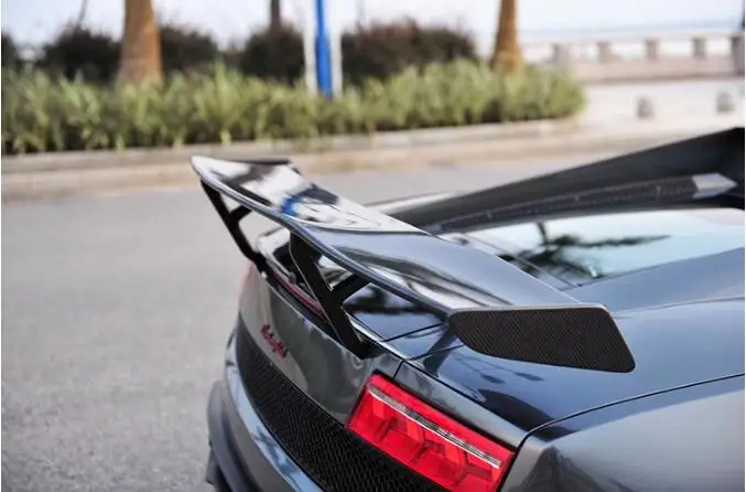Gallardo LP Реальные углеродного волокна для заднего крыла багажник выступ Спойлеры