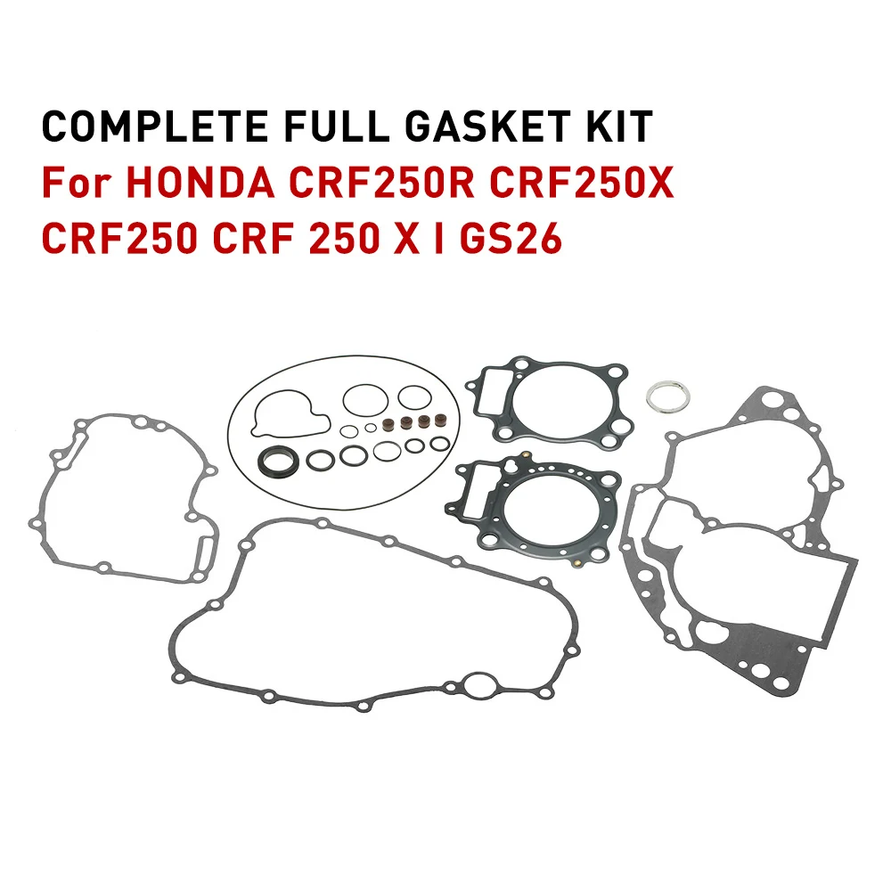 KKMOON Комплект прокладок двигателя полный комплект для HONDA CRF250R CRF250X CRF250 CRF 250 X I GS26 2004